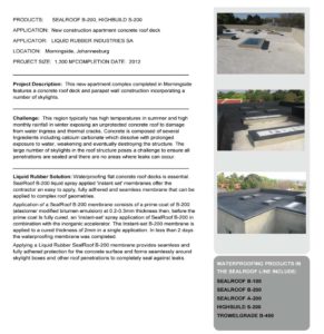 Case Studies | waterproofing specialists
